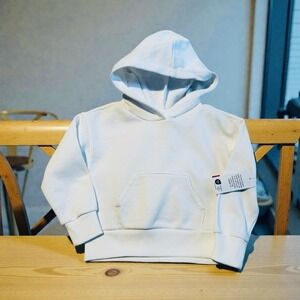 Epic Threads Toddler Hoodie Pullover White Kangaroo Pocket Sweatshirt 3T